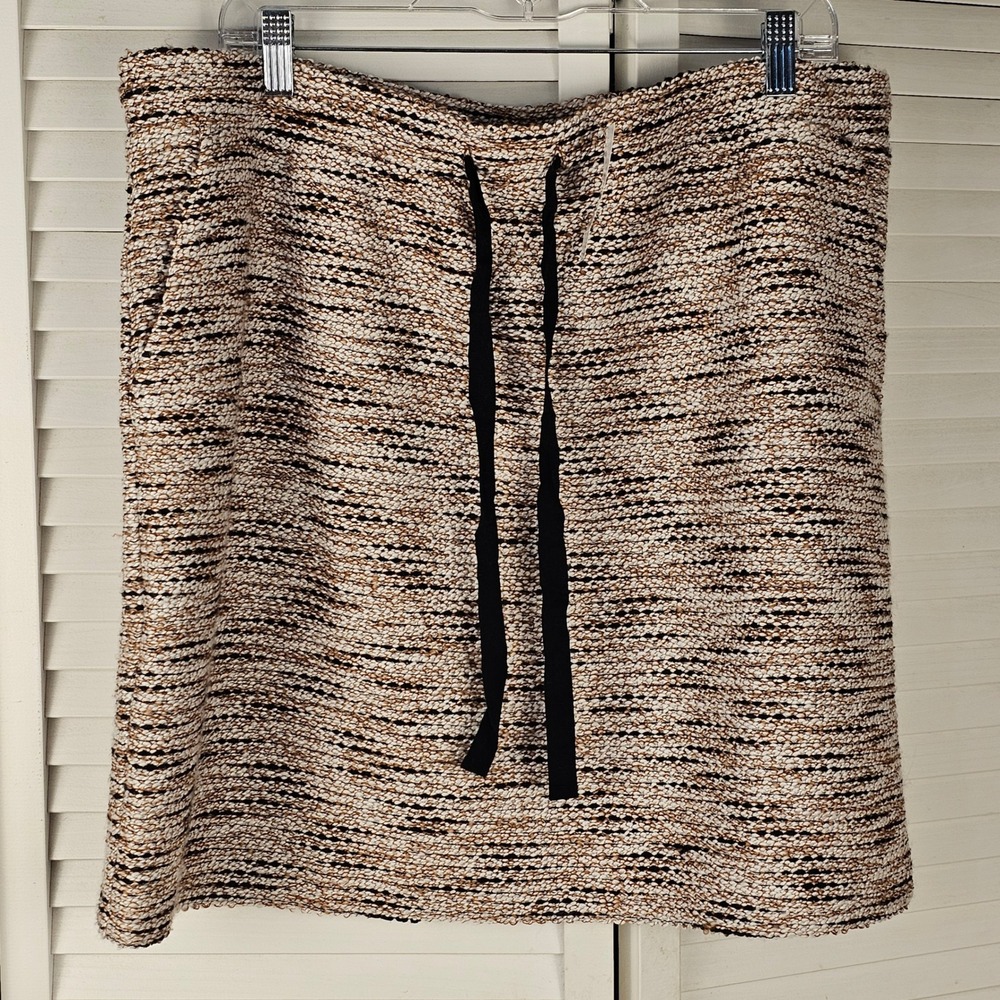NWT Loft Womens‎ Beige Brown Boucle Skirt XL
